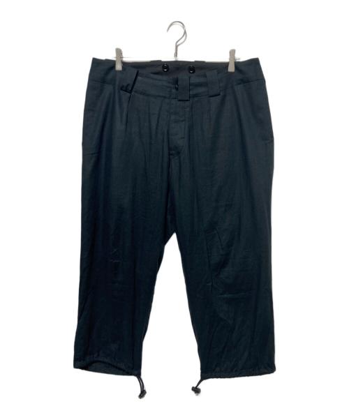 Yohji Yamamoto pour homme（ヨウジヤマモト プールオム）Yohji Yamamoto pour homme (ヨウジヤマモト プールオム) コットンリネンパンツ ブラック サイズ:2の古着・服飾アイテム