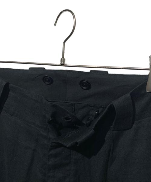 Yohji Yamamoto pour homme（ヨウジヤマモト プールオム）Yohji Yamamoto pour homme (ヨウジヤマモト プールオム) コットンリネンパンツ ブラック サイズ:2の古着・服飾アイテム