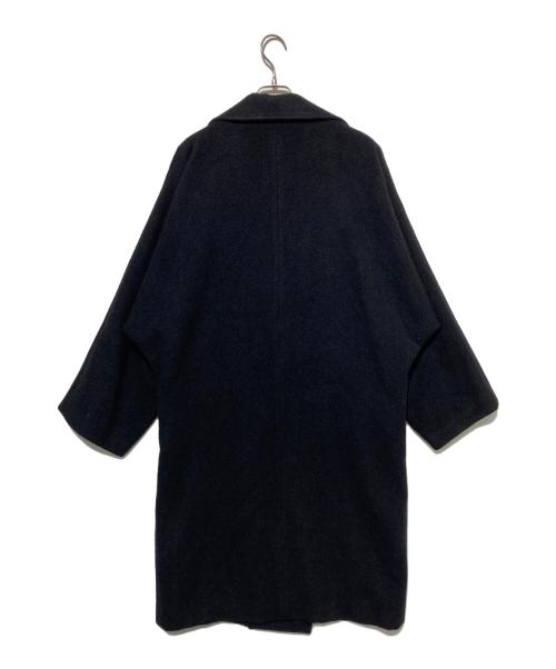 yohji yamamoto+noir（ヨウジヤマモトプリュスノアール）yohji yamamoto+noir (ヨウジヤマモトプリュスノアール) アンゴラ混ロングコート ブラック サイズ:2の古着・服飾アイテム