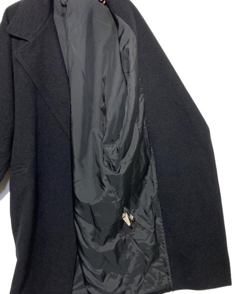 yohji yamamoto+noir（ヨウジヤマモトプリュスノアール）yohji yamamoto+noir (ヨウジヤマモトプリュスノアール) アンゴラ混ロングコート ブラック サイズ:2の古着・服飾アイテム