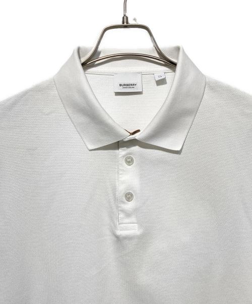 BURBERRY（バーバリー）BURBERRY (バーバリー) ポロシャツ ホワイト サイズ:ＸＬの古着・服飾アイテム