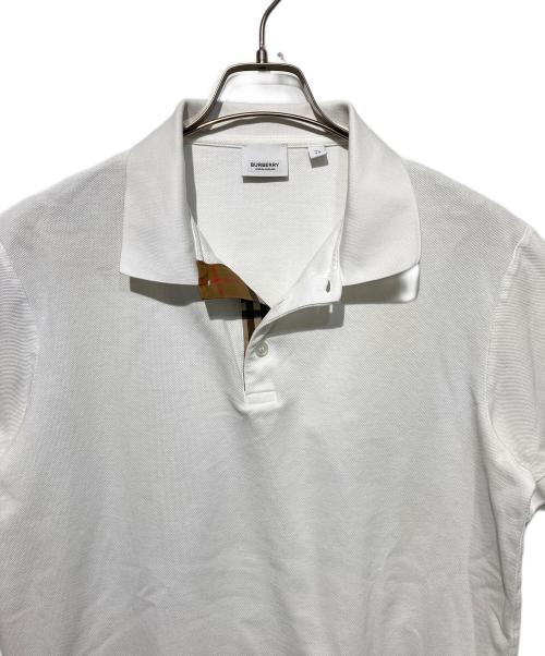 BURBERRY（バーバリー）BURBERRY (バーバリー) ポロシャツ ホワイト サイズ:ＸＬの古着・服飾アイテム