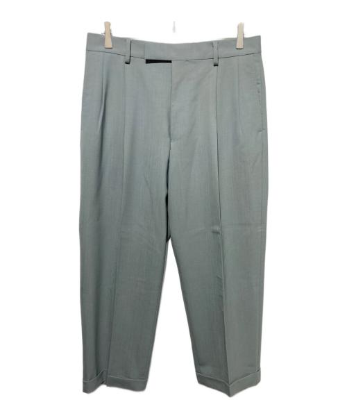 WACKO MARIA（ワコマリア）WACKO MARIA (ワコマリア) DORMEUIL プリーテッド ジップアップスラックス グレー サイズ:Ｌの古着・服飾アイテム