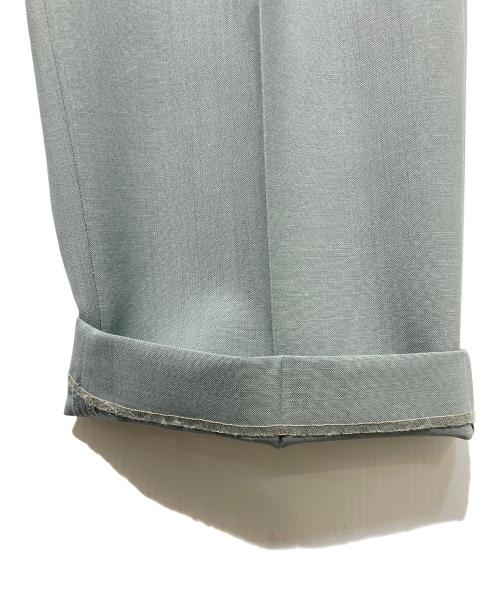WACKO MARIA（ワコマリア）WACKO MARIA (ワコマリア) DORMEUIL プリーテッド ジップアップスラックス グレー サイズ:Ｌの古着・服飾アイテム