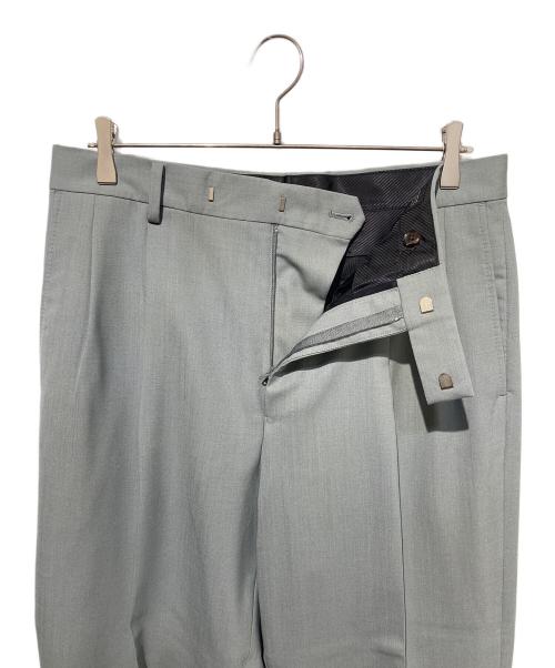 WACKO MARIA（ワコマリア）WACKO MARIA (ワコマリア) DORMEUIL プリーテッド ジップアップスラックス グレー サイズ:Ｌの古着・服飾アイテム
