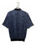 WACKO MARIA (ワコマリア) PYTHON KNIT POLO SHIRT ブルー サイズ:Ｍ：18000円