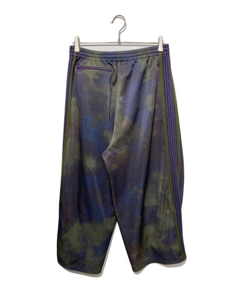 Needles（ニードルズ）Needles (ニードルズ) H.D.TRACK PANT UNEVEN-DYE PRITED グリーン×パープル サイズ:ＸＳの古着・服飾アイテム