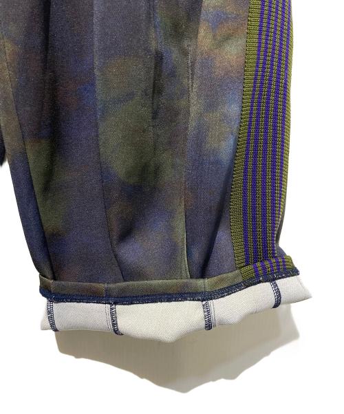 Needles（ニードルズ）Needles (ニードルズ) H.D.TRACK PANT UNEVEN-DYE PRITED グリーン×パープル サイズ:ＸＳの古着・服飾アイテム