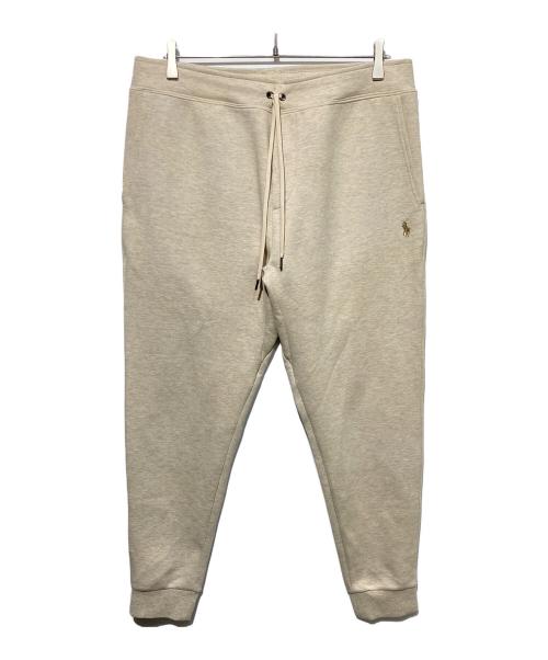 POLO RALPH LAUREN（ポロ・ラルフローレン）POLO RALPH LAUREN (ポロ・ラルフローレン) ワンポイントスウェットパンツ ベージュ サイズ:Ｌの古着・服飾アイテム