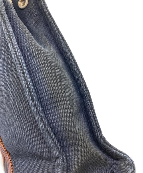 HERMES（エルメス）HERMES (エルメス) フールトゥPM ミニトートバッグ ネイビー×ブラウンの古着・服飾アイテム