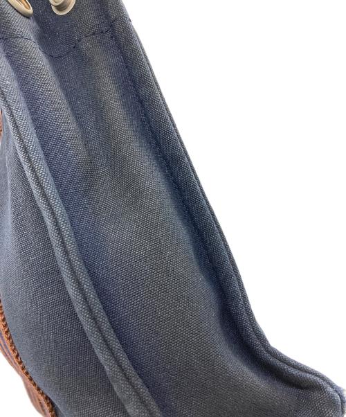 HERMES（エルメス）HERMES (エルメス) フールトゥPM ミニトートバッグ ネイビー×ブラウンの古着・服飾アイテム