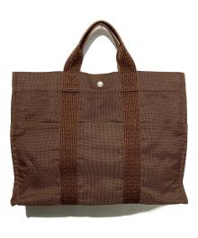 HERMES（エルメス）の古着「エールラインMM トートバッグ」｜ブラウン