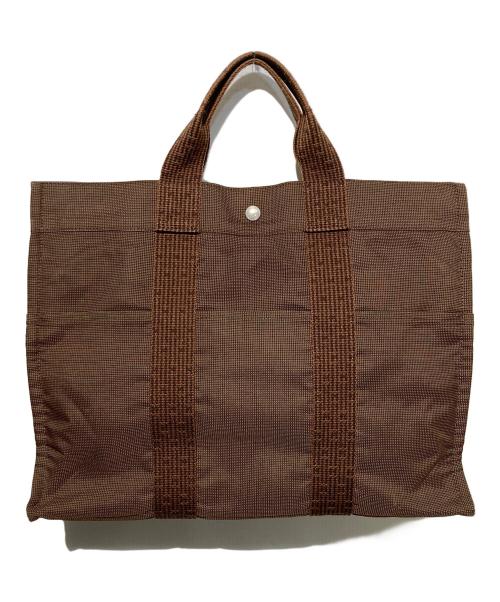 HERMES（エルメス）HERMES (エルメス) エールラインMM トートバッグ ブラウンの古着・服飾アイテム