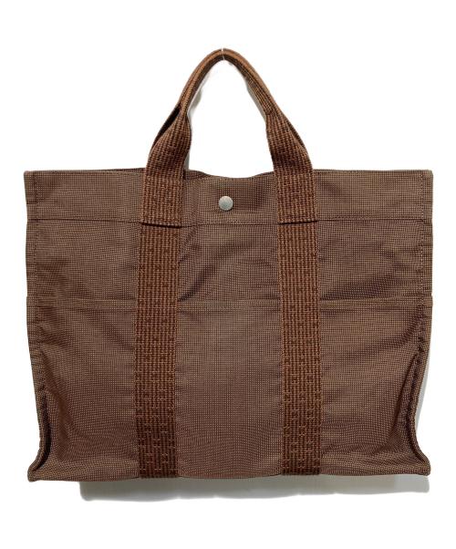 HERMES（エルメス）HERMES (エルメス) エールラインMM トートバッグ ブラウンの古着・服飾アイテム
