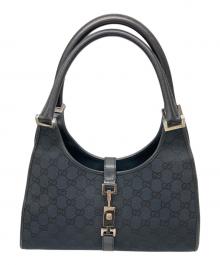 GUCCI（グッチ）の古着「GGキャンバスジャッキーハンドバッグ」｜ブラック