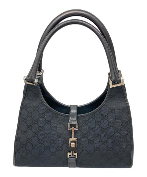 GUCCI（グッチ）GUCCI (グッチ) GGキャンバスジャッキーハンドバッグ ブラックの古着・服飾アイテム