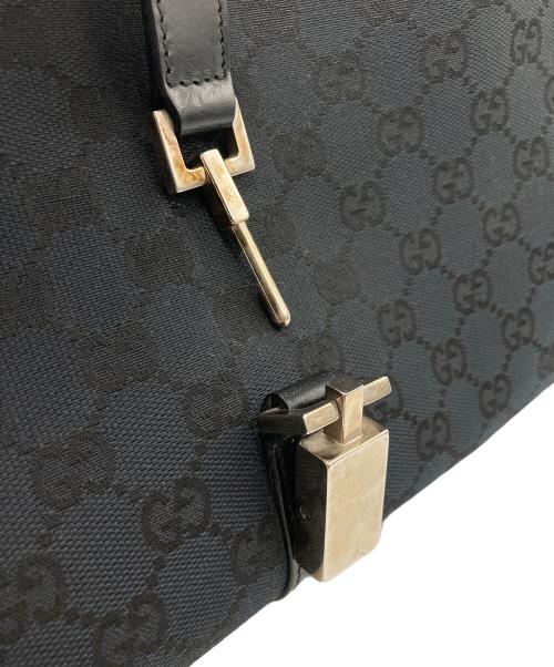 GUCCI（グッチ）GUCCI (グッチ) GGキャンバスジャッキーハンドバッグ ブラックの古着・服飾アイテム
