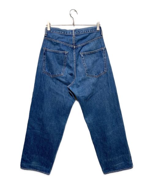 SCYEBASICS（サイベーシックス）SCYEBASICS (サイベーシックス) ユーズドウォッシュ ワイド デニムパンツ インディゴ サイズ:28の古着・服飾アイテム