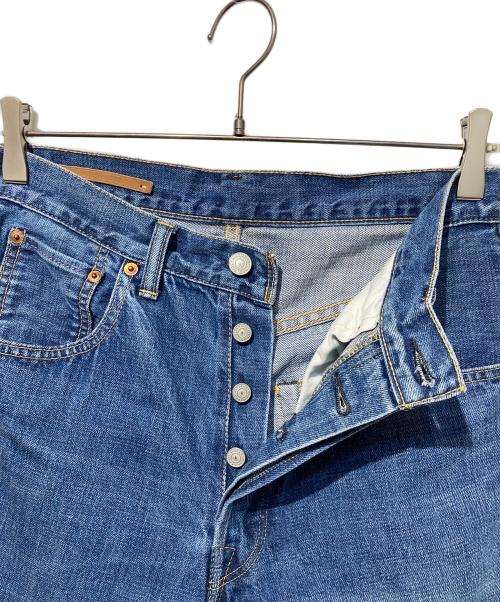 SCYEBASICS（サイベーシックス）SCYEBASICS (サイベーシックス) ユーズドウォッシュ ワイド デニムパンツ インディゴ サイズ:28の古着・服飾アイテム