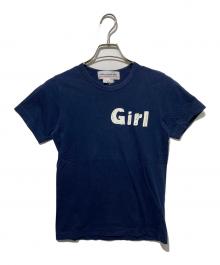 COMME des GARCONS GIRL（コムデギャルソンガール）の古着「girlプリントTシャツ」｜ネイビー