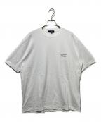 COMME des GARCONS HOMMEコムデギャルソン オム）の古着「綿天竺製品プリント Tシャツ」｜ホワイト