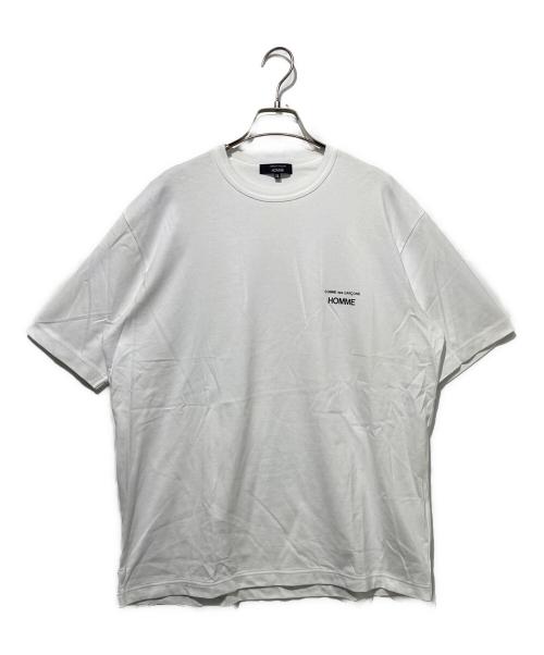 COMME des GARCONS HOMME（コムデギャルソン オム）COMME des GARCONS HOMME (コムデギャルソン オム) 綿天竺製品プリント Tシャツ ホワイト サイズ:XLの古着・服飾アイテム