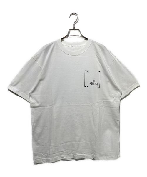 HERALBONY（ヘラルボニー）HERALBONY (ヘラルボニー) Nagasawa COFFEE ショートスリーブTシャツ 「マレッティモ島の海」 ホワイト サイズ:XLの古着・服飾アイテム