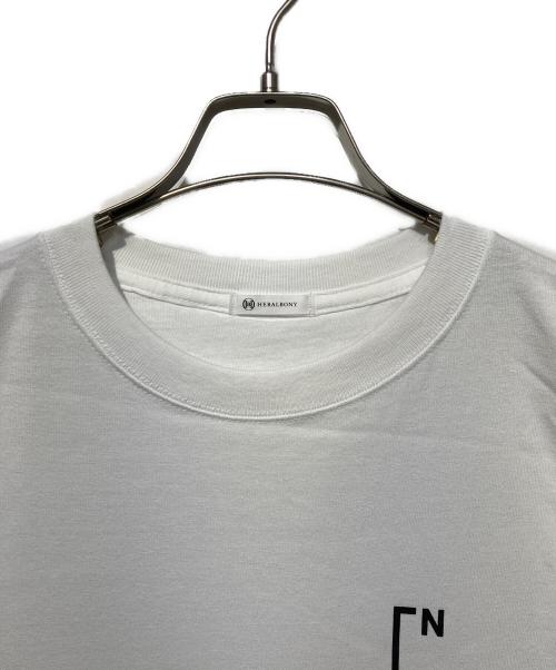 HERALBONY（ヘラルボニー）HERALBONY (ヘラルボニー) Nagasawa COFFEE ショートスリーブTシャツ 「マレッティモ島の海」 ホワイト サイズ:XLの古着・服飾アイテム