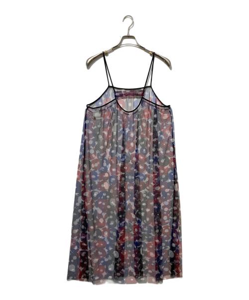 HERALBONY（ヘラルボニー）HERALBONY (ヘラルボニー) チュールワンピース「おりがみ」 レッド サイズ:Fの古着・服飾アイテム