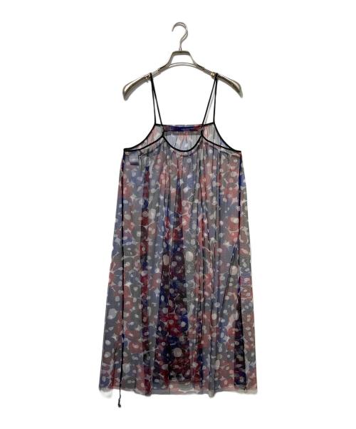 HERALBONY（ヘラルボニー）HERALBONY (ヘラルボニー) チュールワンピース「おりがみ」 レッド サイズ:Fの古着・服飾アイテム