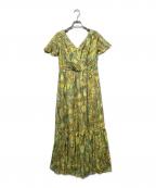 HERALBONYヘラルボニー）の古着「カシュクールワンピース「ミモザ」」｜イエロー