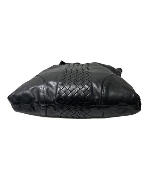 BOTTEGA VENETA（ボッテガベネタ）BOTTEGA VENETA (ボッテガベネタ) イントレチャート トートバッグ ブラックの古着・服飾アイテム