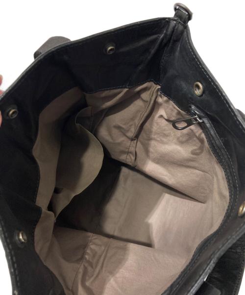 BOTTEGA VENETA（ボッテガベネタ）BOTTEGA VENETA (ボッテガベネタ) イントレチャート トートバッグ ブラックの古着・服飾アイテム
