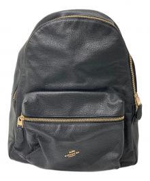 COACH（コーチ）の古着「チャーリー レザーリュック」｜ブラック