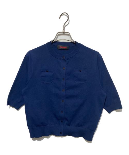 CABAN（キャバン）CABaN (キャバン) ファインポリエステル ハーフスリーブポケットカーディガン ネイビー サイズ:Sの古着・服飾アイテム