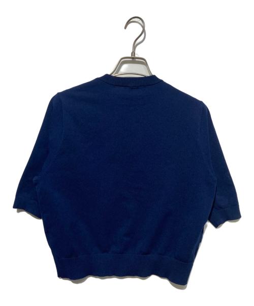 CABAN（キャバン）CABaN (キャバン) ファインポリエステル ハーフスリーブポケットカーディガン ネイビー サイズ:Sの古着・服飾アイテム