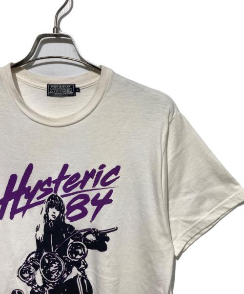 Hysteric Glamour（ヒステリックグラマー）Hysteric Glamour (ヒステリックグラマー) Let's Go Crazy T-Shirt ベージュ サイズ:Lの古着・服飾アイテム