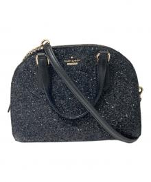 Kate Spade（ケイトスペード）の古着「2WAYグリッターバッグ」｜ブラック