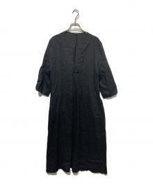FACTORY（ファクトリー）の古着「リネンワンピース」｜ブラック