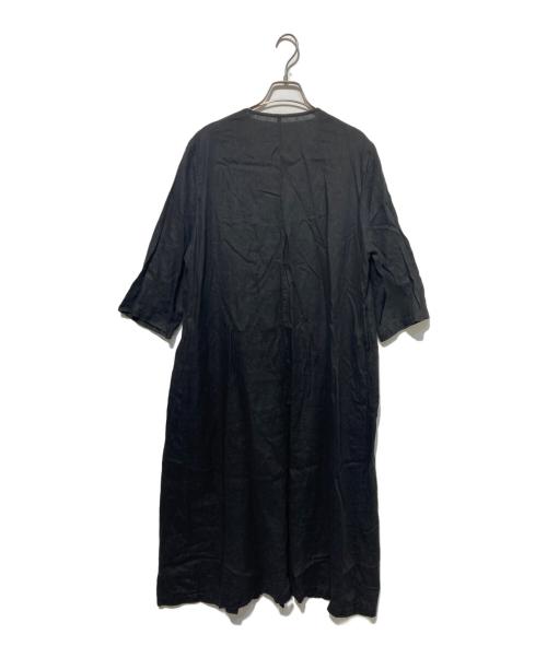 FACTORY（ファクトリー）FACTORY (ファクトリー) リネンワンピース ブラック サイズ:2の古着・服飾アイテム