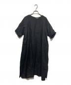 fog linen workフォグリネンワーク）の古着「リネンワンピース」｜ブラック
