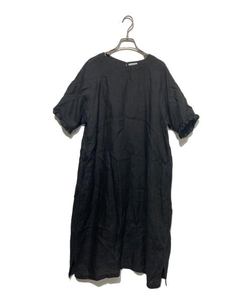 fog linen work（フォグリネンワーク）fog linen work (フォグリネンワーク) リネンワンピース ブラック サイズ:　の古着・服飾アイテム