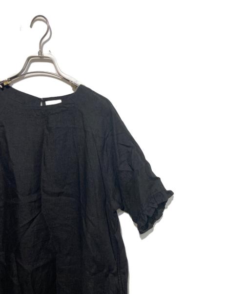 fog linen work（フォグリネンワーク）fog linen work (フォグリネンワーク) リネンワンピース ブラック サイズ:　の古着・服飾アイテム