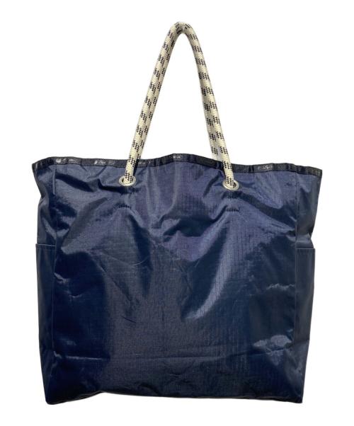 LeSportsac（レスポートサック）LeSportsac (レスポートサック) リバーシブルトートバッグ ネイビー×ブルーの古着・服飾アイテム