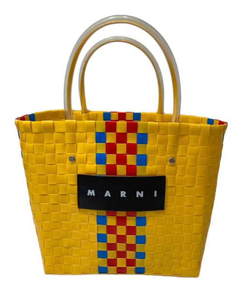 MARNI（マルニ）MARNI (マルニ) フラワーカフェ ピクニックバッグ イエローの古着・服飾アイテム