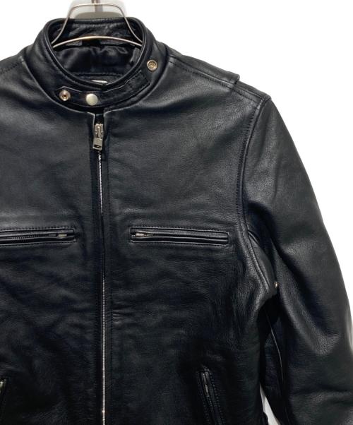 63leathers（63レザー）63Leathers (63レザー) レザーライダースジャケット ブラック サイズ:Ｌの古着・服飾アイテム