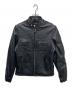 63Leathers（63レザー）の古着「レザーライダースジャケット」｜ブラック