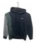 FENG CHEN WANG（フェンチェンワン）の古着「Ripped Patchwork Hoodie」｜ブラック