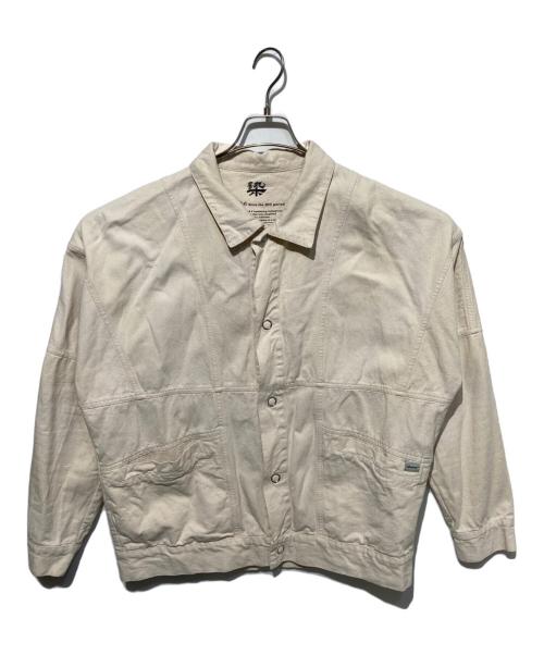 rehacer（レアセル）rehacer (レアセル) 東炊き Wide Twill Jacket ベージュ サイズ:Lの古着・服飾アイテム