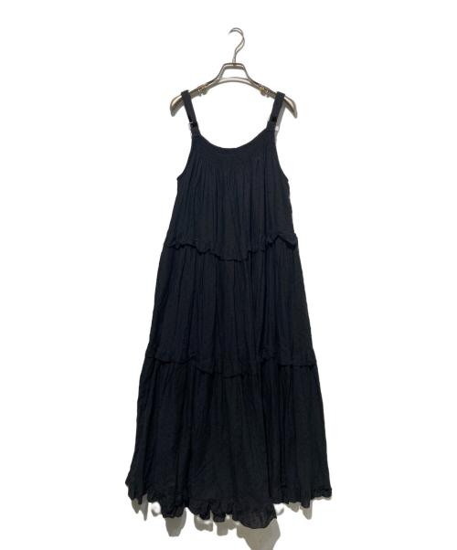 freada（フリーダ）freada (フリーダ) ドットフリルワンピース ブラック サイズ:Fの古着・服飾アイテム